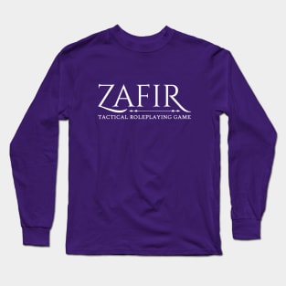 Zafir Logo - White Long Sleeve T-Shirt
